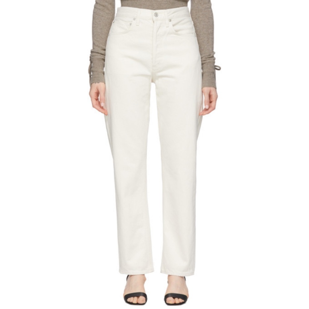 Agolde 90s Cream Jeans (shade paper)